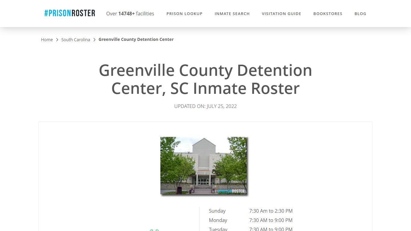 Greenville County Detention Center, SC Inmate Roster - Prisonroster